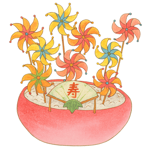 トゥクヌマ（床の間）へのお飾り