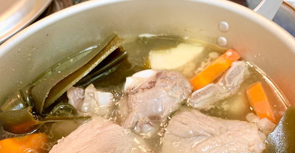 トゥシヌユールに作るソーキ汁｜準備するもの