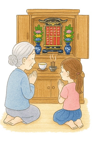 朝｜静かに始まる“お見送りの日”