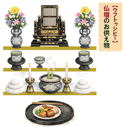お仏壇へのお供え物