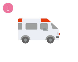 119番通報・救急車出動